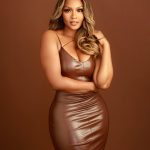 Osas Ighodaro Is Giving Main Character Energy in This Brown Leather Look
