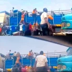 Youths in Gombe State Hijacked And Looted A Trailer Conveying Cartons Of Food Items Branded “Seyi Tinubu”