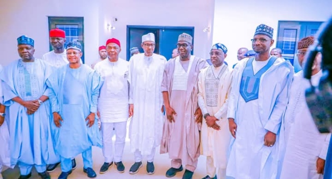 You are currently viewing PHOTOS: APC Govs Visit Ex-President Buhari In Kaduna