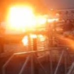 LAGFERRY Boat Catches Fire In Ikorodu