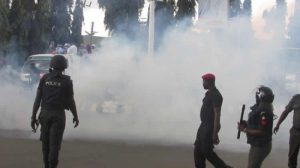 Read more about the article THIS IS BAD! Nigeria Police Teargas Protesters In Abuja