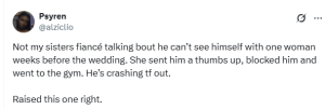 Read more about the article Lady Blocks Her Fiancé Weeks To Their Wedding After The Man Said “He Can’t See Himself With One Woman”