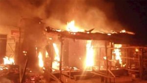 Read more about the article TENSION As Fire Engulfs Hotel In Delta State