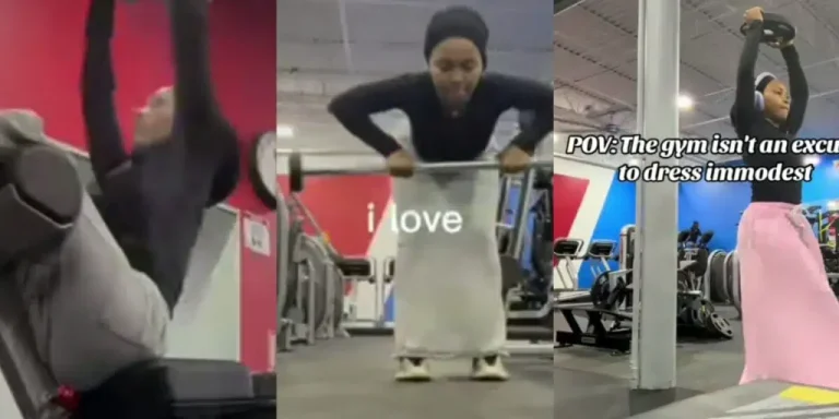 Read more about the article Lady Raises Eyebrows With Gym Outfit
