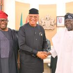 Read more about the article Tinubu Meets Akpabio, Akwa Ibom Governor Behind Closed Doors