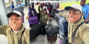 Read more about the article Man Excited As He Returns To Nigeria After 15 Years Abroad