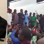 Read more about the article Moment Stage  Collapsed While Ola Of Lagos Was Giving His Speech In Abia