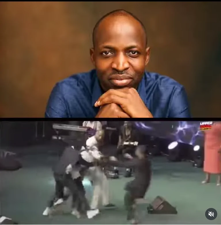 Read more about the article Moment Man Grabs Dunsin Oyekan During Ministration