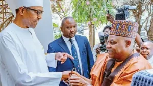 Read more about the article VP Shettima Visits Buhari In London