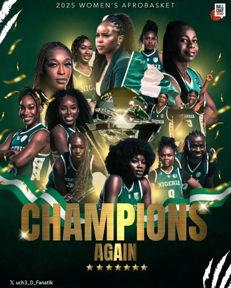 Read more about the article Nigeria’s D’Tigress Beat Mali To Win 5th AfroBasket Women Title