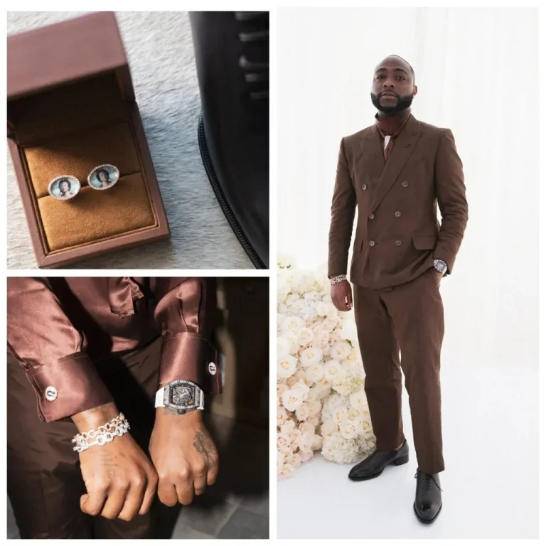 Read more about the article Davido Opens Up About Wearing Cufflinks With Portrait Of Late Son, Ifeanyi