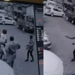 Lagos Police Arrest Man Caught On Camera Stealing Gold Necklace From A Man’s Neck In Broad Daylight