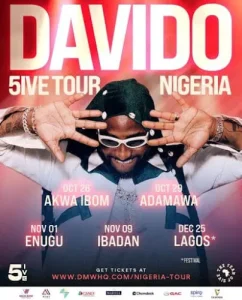 Read more about the article Davido Announces 5IVE Tour In Nigeria