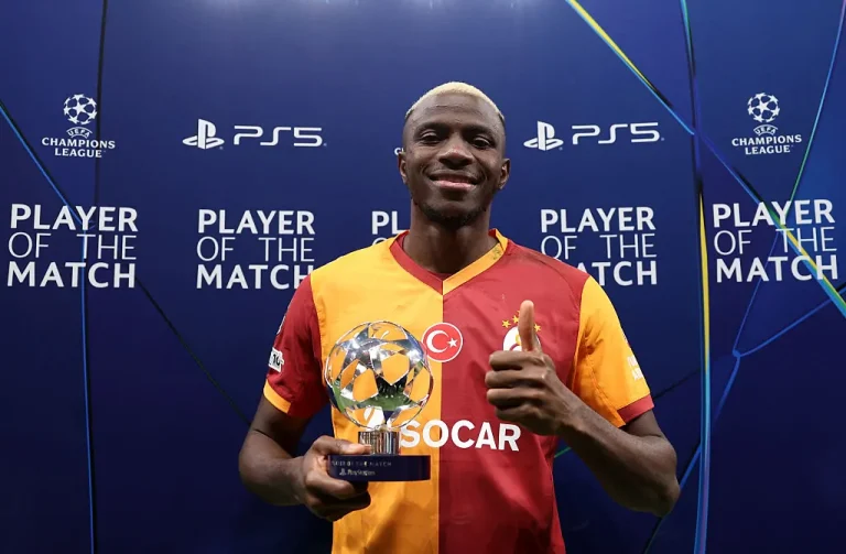 Read more about the article Victor Osimhen Breaks Record, Becomes Nigeria’s Top Champions League Goal Scorer