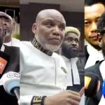 Read more about the article Drama In Court As Nnamdi Kanu Sacks His Lawyers, Opts To Defend Himself