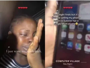 Read more about the article Single Mother Breaks Down After Selling Phone To Feed Daughter