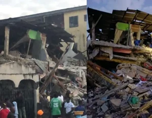 Read more about the article Many Trapped, 15 Rescued As Two-storey Building Collapses In Lagos