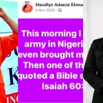 Read more about the article Nigerian Prophetess 2020 Facebook Post About US Military In Nigeria Sparks Buzz