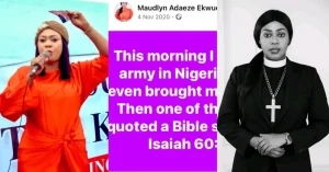 Read more about the article Nigerian Prophetess 2020 Facebook Post About US Military In Nigeria Sparks Buzz
