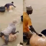 Read more about the article Viral Video Shows Yobe Residents Crossing River On Calabash Gourds, Sparks Reactions