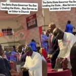 Read more about the article Delta Governor Sheriff Oborevwori Serves As Church Usher In Viral Video