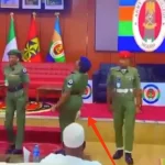 Moment Military Officer Collapses During Parade