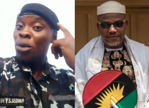 Read more about the article “If You’re An Igbo And You Don’t Support Nnamdi Kanu, You’re Not A True Igbo” – Nigerian Police Officer Declares