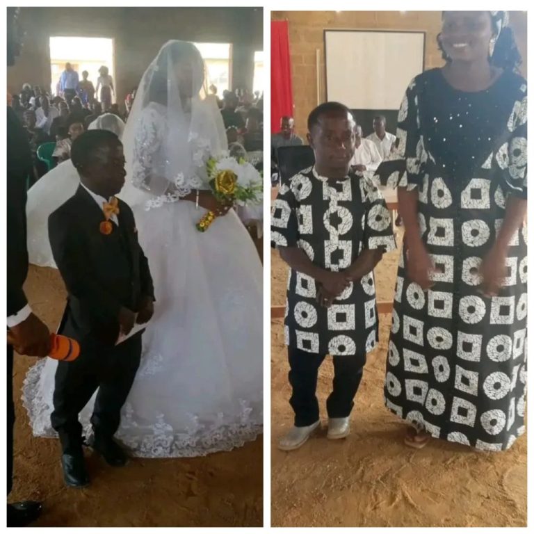 Read more about the article Diminutive Nigerian Man Weds His Tall Wife In Jos
