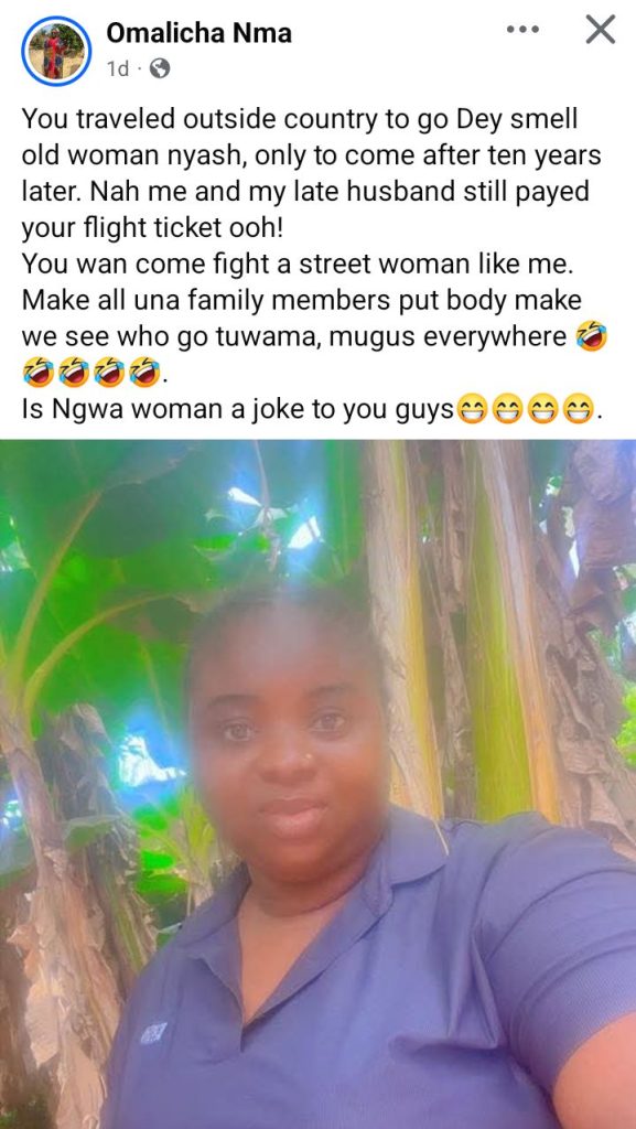 Read more about the article Two Failed Men Who Travelled Outside The Country And Came Back Empty-handed – Nigerian Widow Calls Out Her Late Husband’s Brothers